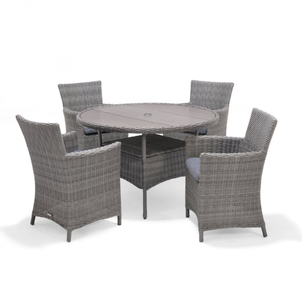 Bermuda 4 Seat Round Dining Set