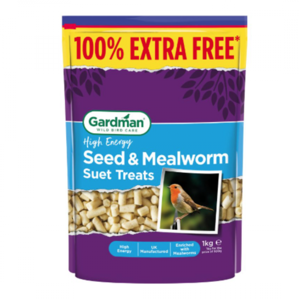 Gardman Seed and Mealworm Suet Treats