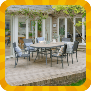 URBAN 6 SEAT OVAL DINING SET