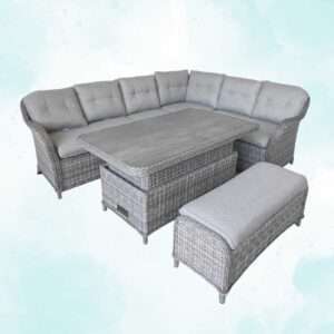 Corsica Corner Set with Adjustable Table