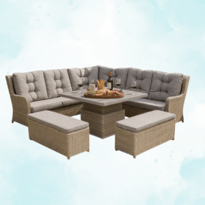 Helier Causal Corner with Piston Table