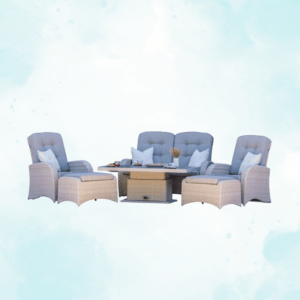 Rozel Reclining Lounge Set with Piston Table