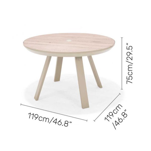Urbanite 4 Seat Round Dining Set - Image 7