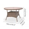Woodsmore 4 Seat Round Dining Set - Image 8